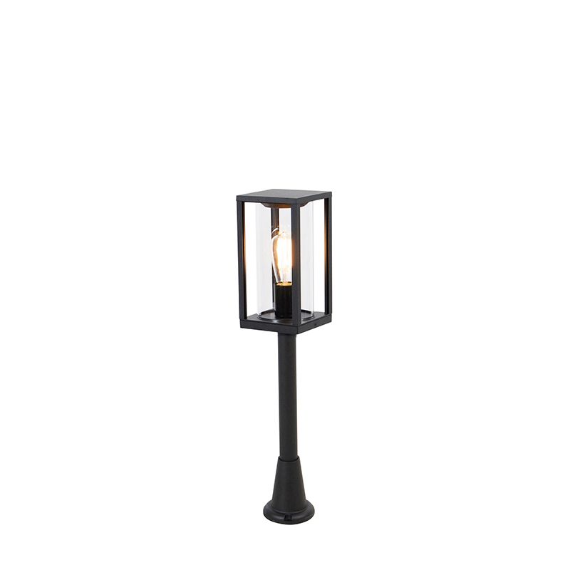 Staande buitenlamp zwart 100 cm met grondpin en kabelmof - Charlois