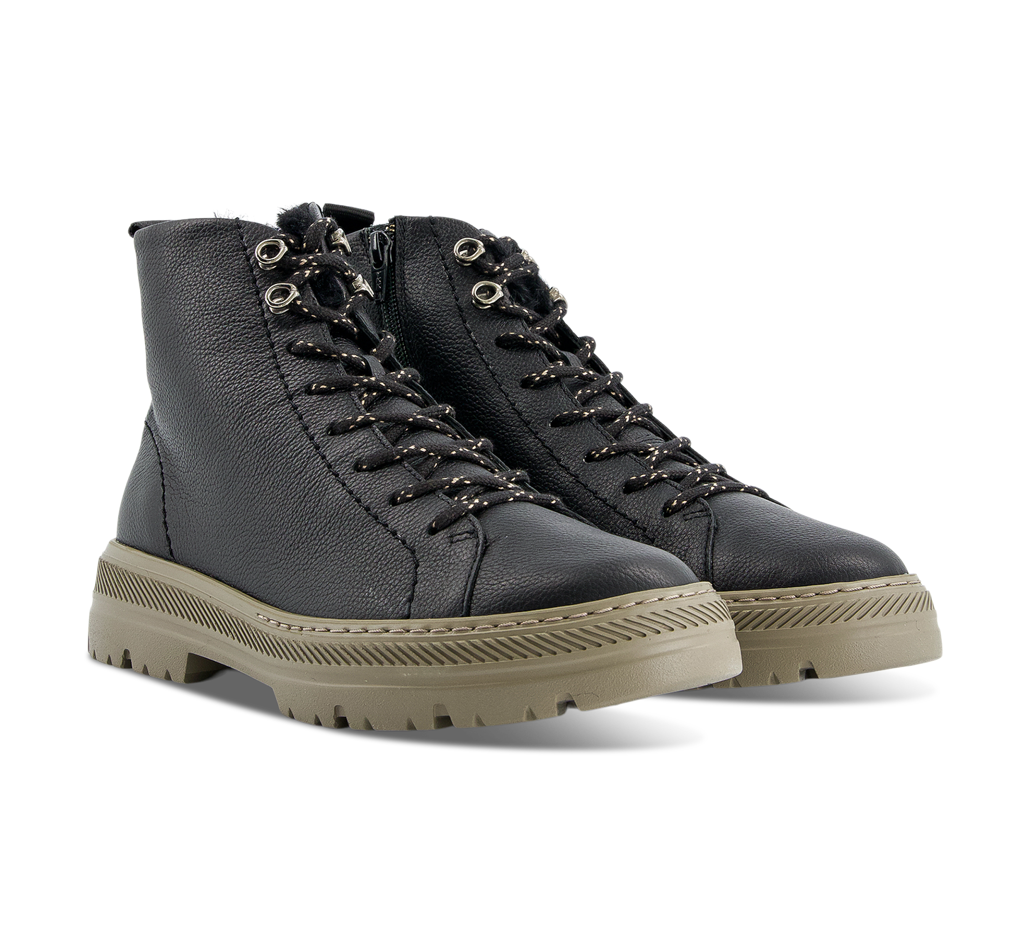 Paul Green Schnürstiefel schwarz