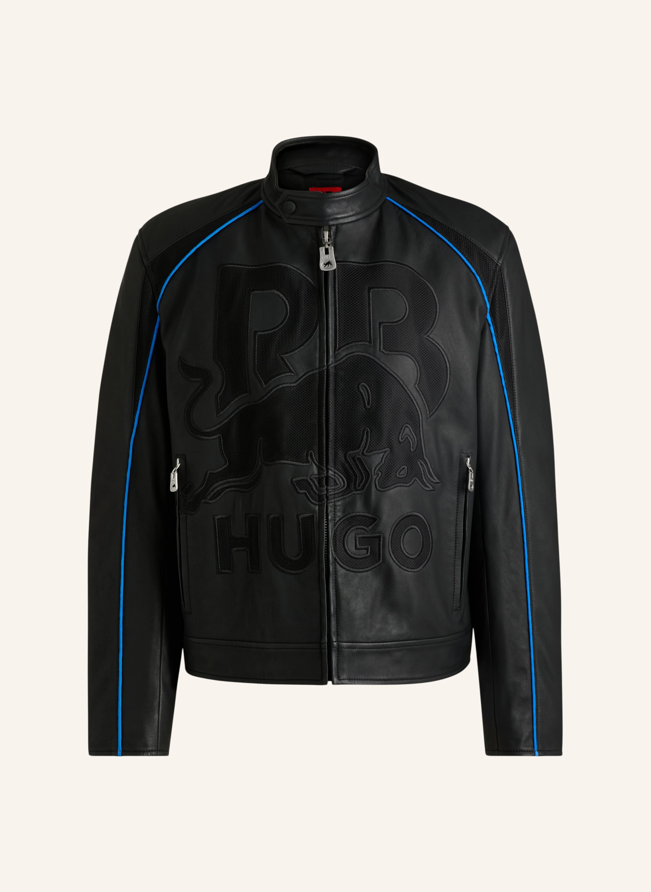 HUGO Lederjacke LOMAKI_RB Slim Fit