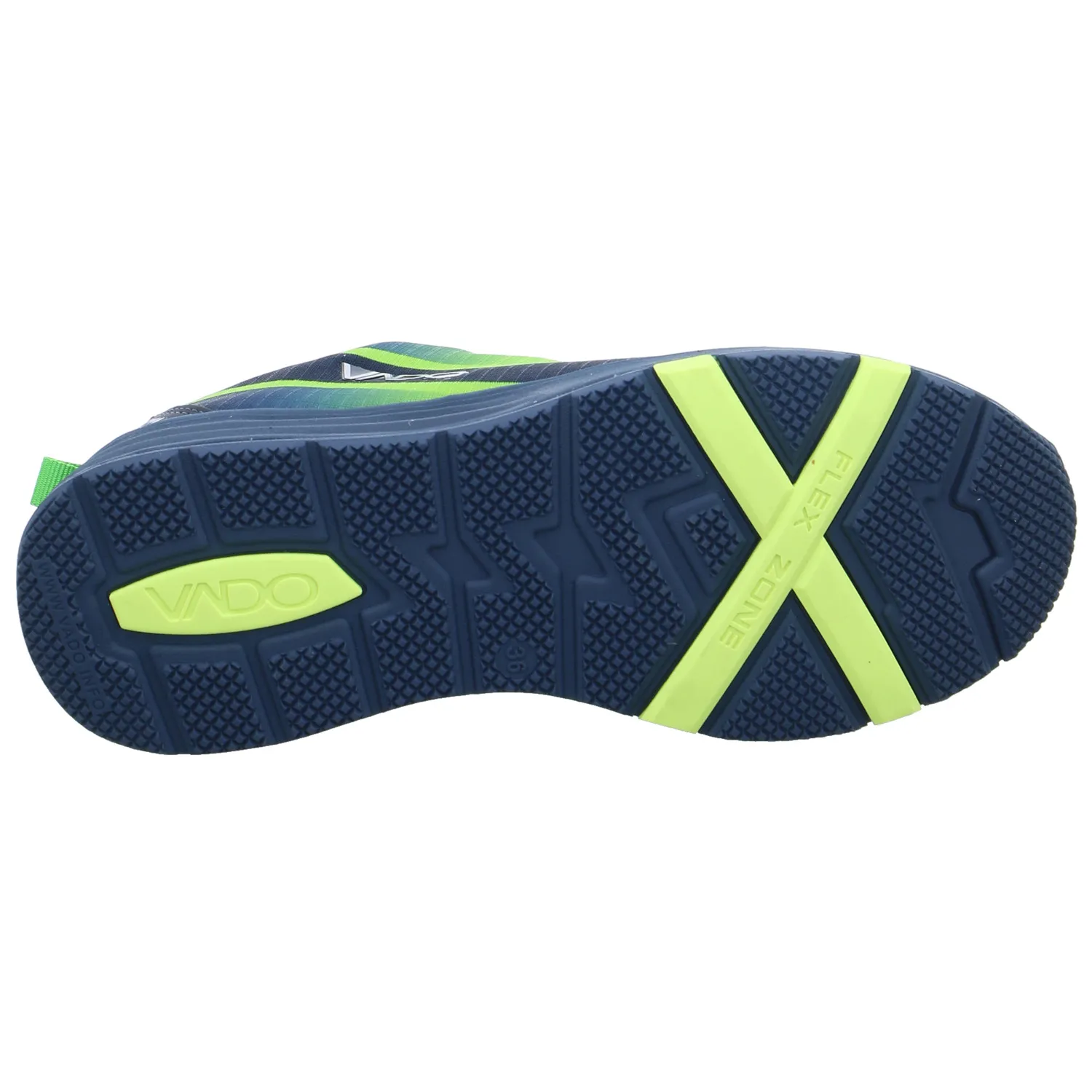 VADO Jungen-Halbschuh Binder Blau Textil  Sneaker Outdoor
