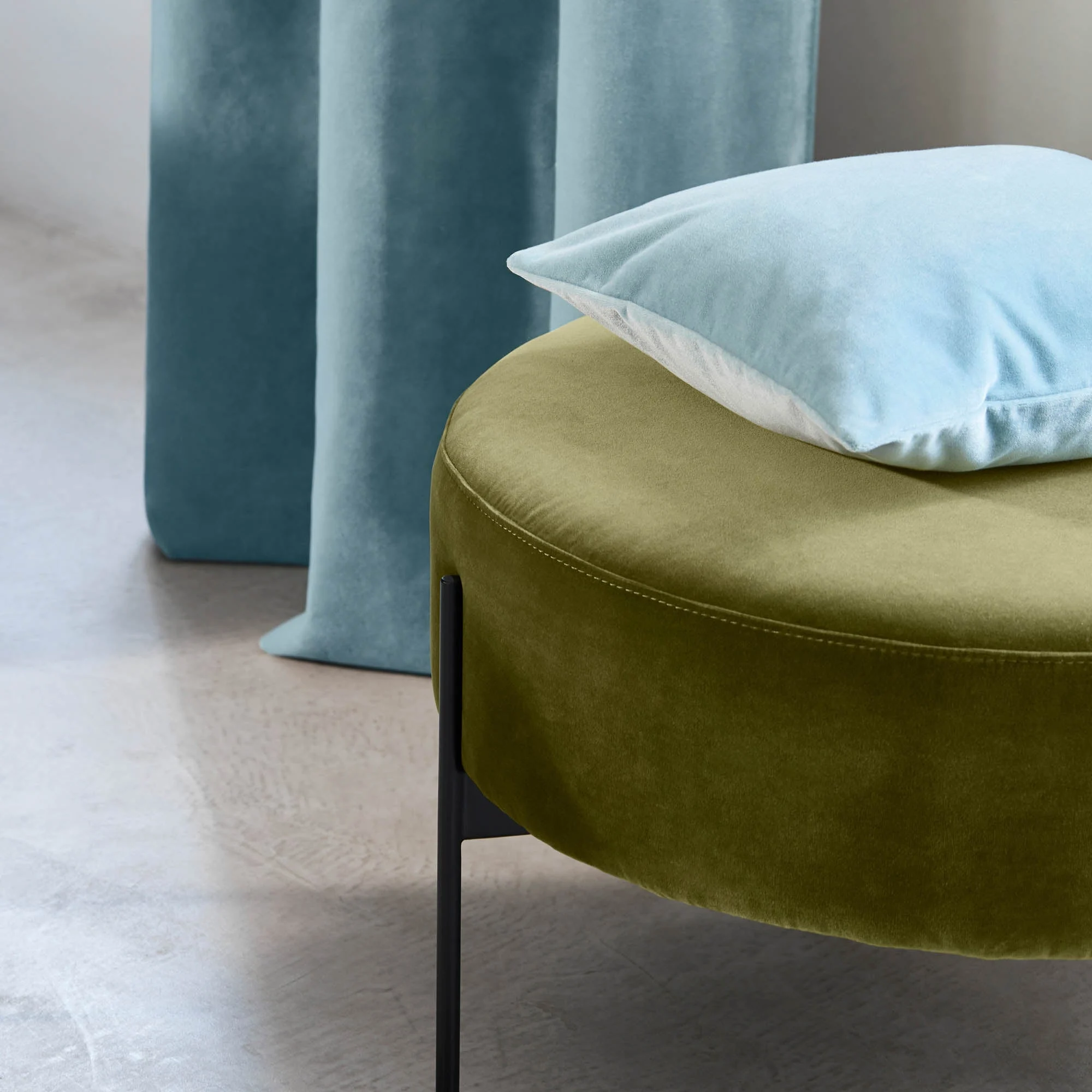 DARIO - Housse de coussin | Bleu