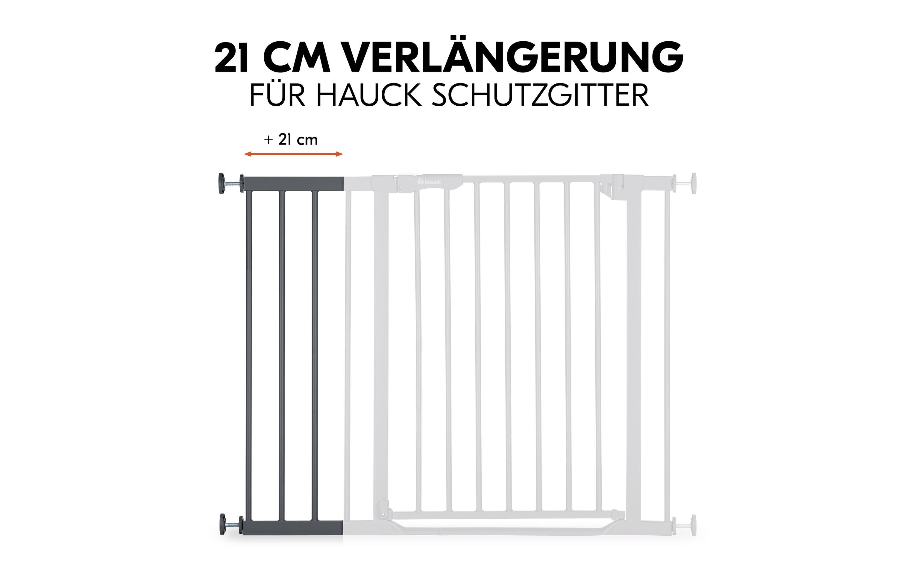 Verlängerung Safety Gate Extension 21 cm DunkelgrauVerlängerung für gängige Hauck Schutzgitter