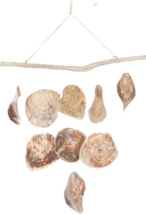 Wandhanger Placuna naturel 44 x 2 x 40 cm