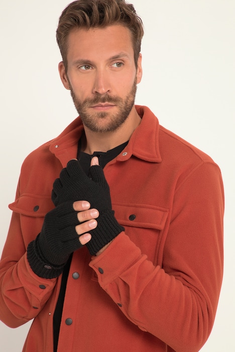 Handschuh, Strick, Halbfinger