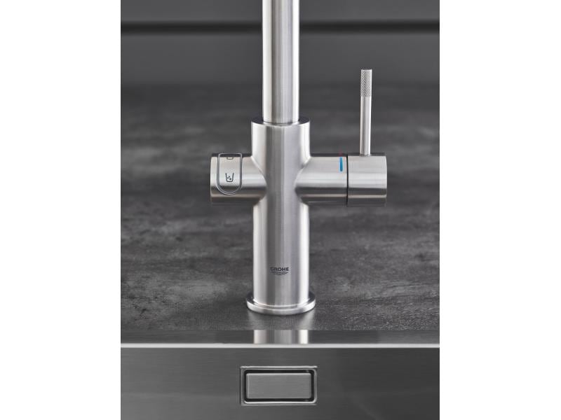 GROHE Küchenarmatur Blue Home L-Auslauf, Starter Kit, Super Die frischste Wasserquellen