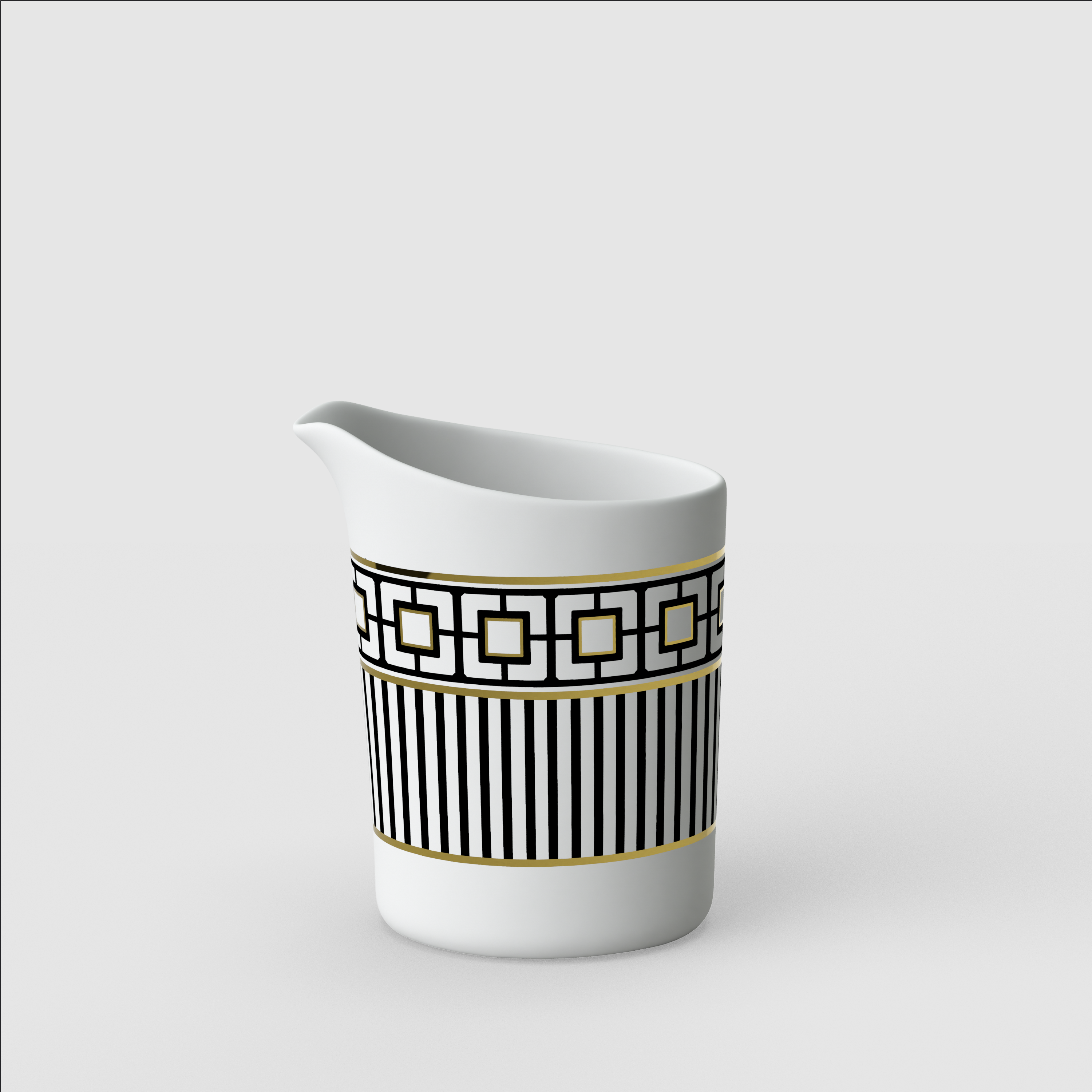 MetroChic Creamer Multi-colored, 5.8 oz, Premium Bone Porcelain
