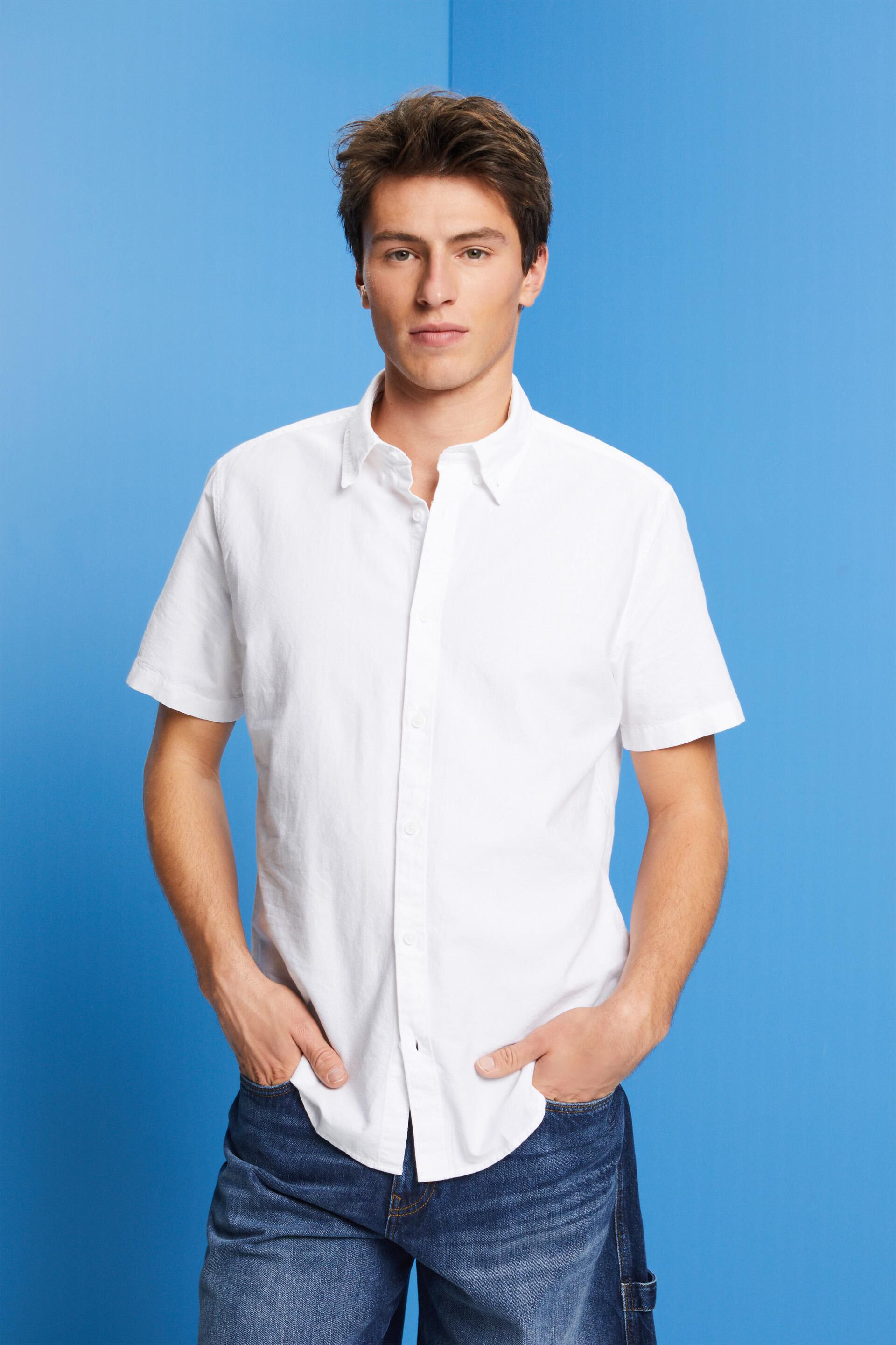 Chemise à col boutonné