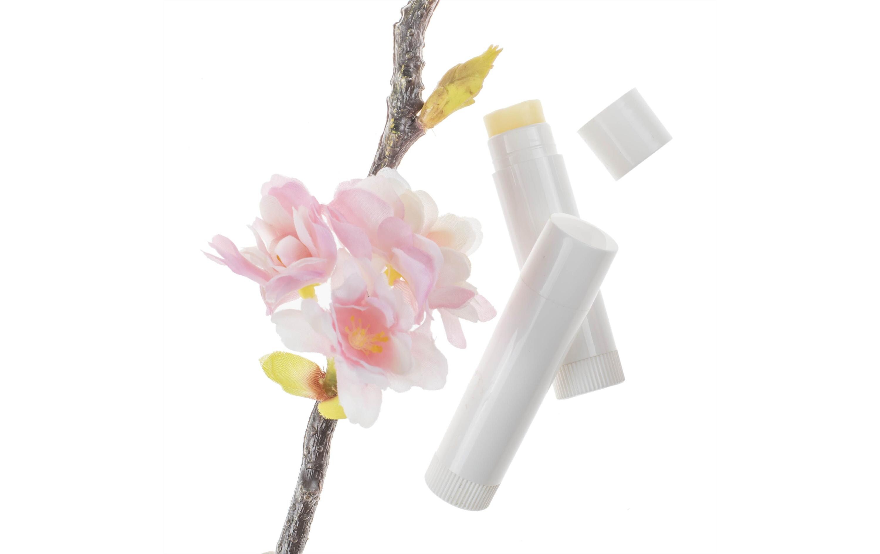 Kosmetik Dose Lippenstift Hülse 6 ml 3 Stück, WeissAussenhülse