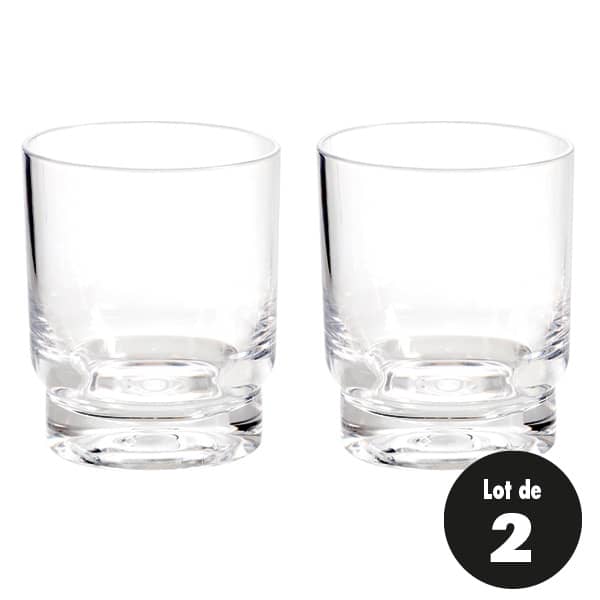 Lot de 2 verres à whisky KAPTIM 25cl