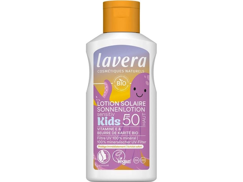 Lavera Sonnenlotion Sensitiv Kids LSF 50 100 ml Natürlicher Sonnenschutz für Kinder
