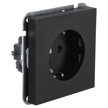 GAMMA Denali Enkel Geaard Stopcontact Mat Zwart