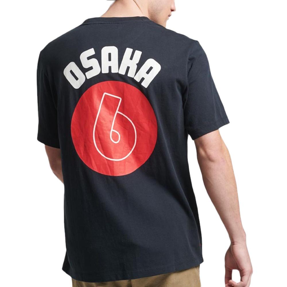 Superdry T-shirt Marine Homme Superdry Osaka Graphic