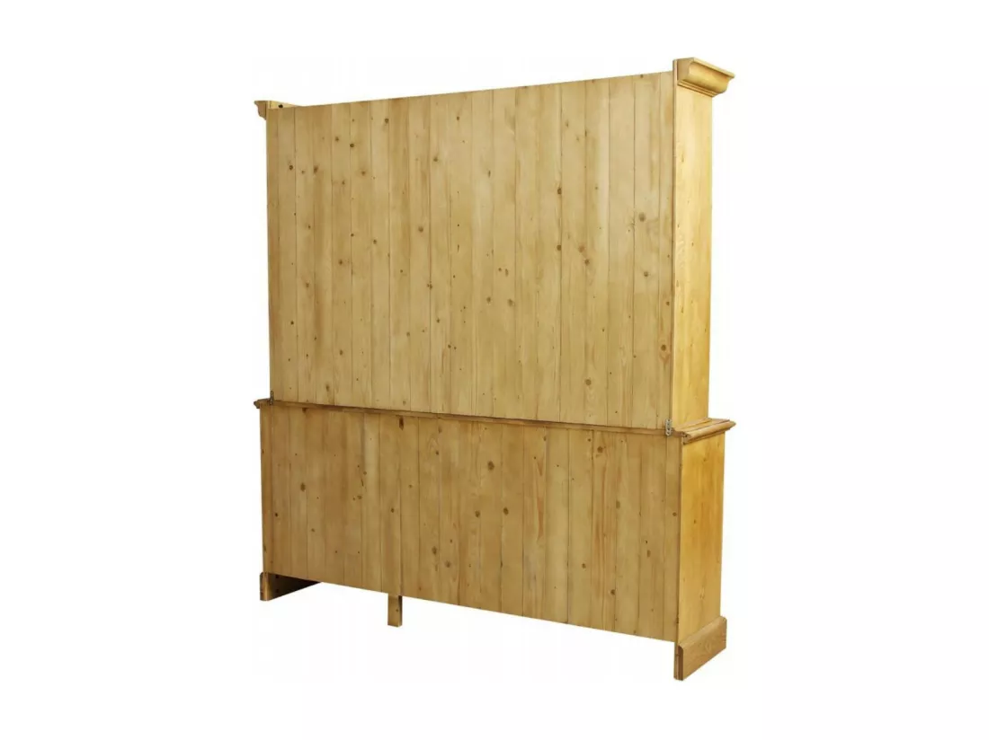 Buffet vaisselier 3 portes vitrées Bois Marron - Natural Interior's