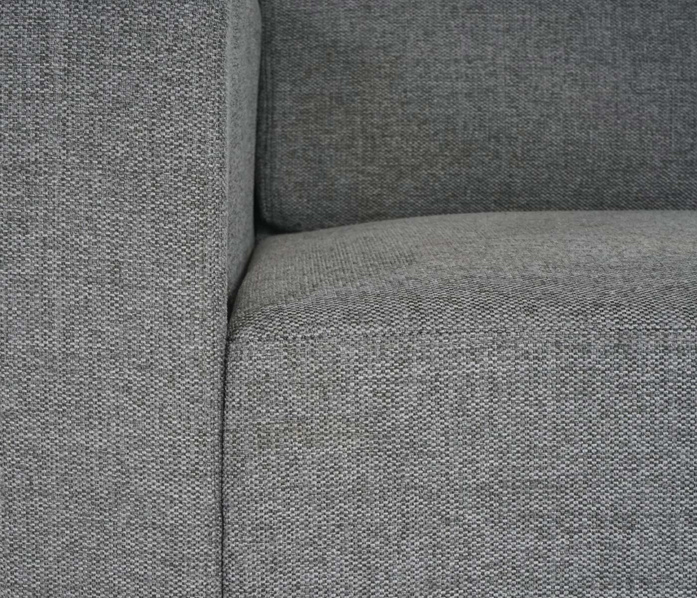 Modular 4-Sitzer Sofa Couch Moncalieri, Stoff/Textil ~ grau