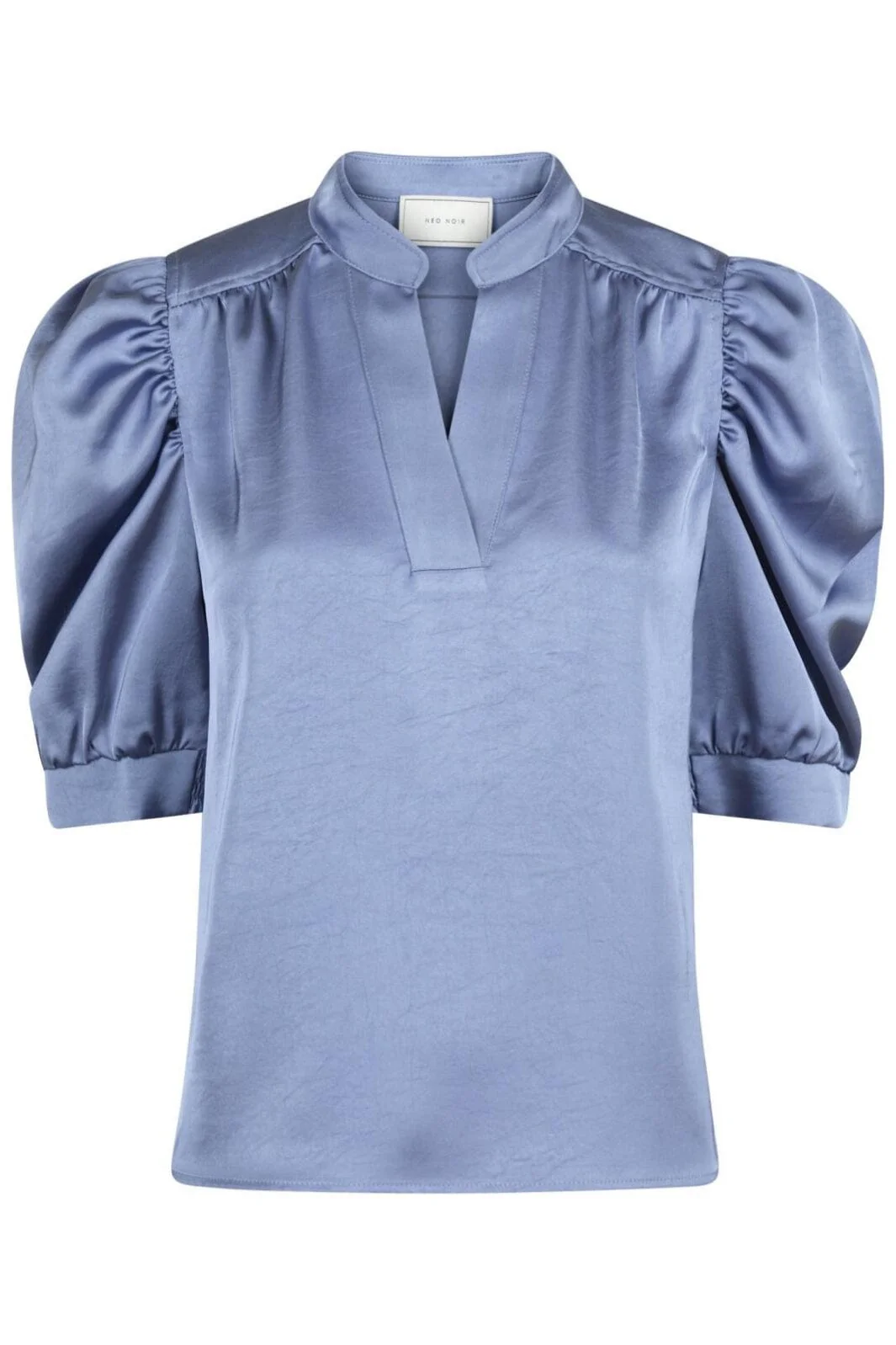 Neo Noir Roella Heavy Sateen Blouse smoke blue