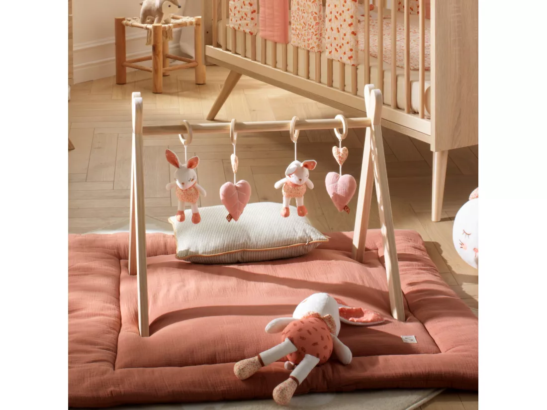 Arche d'éveil bois avec 4 jouets