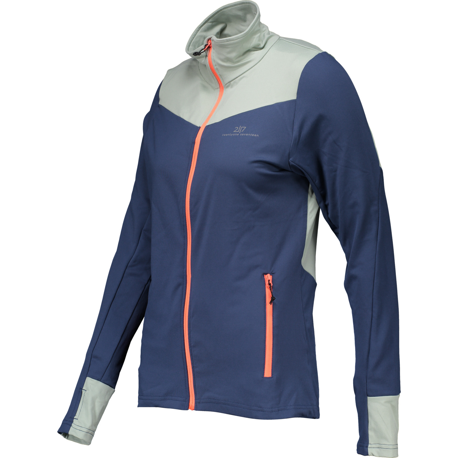 2117 Damen-Fleecejacke Powerstretch Full Zip M, dunkelblau