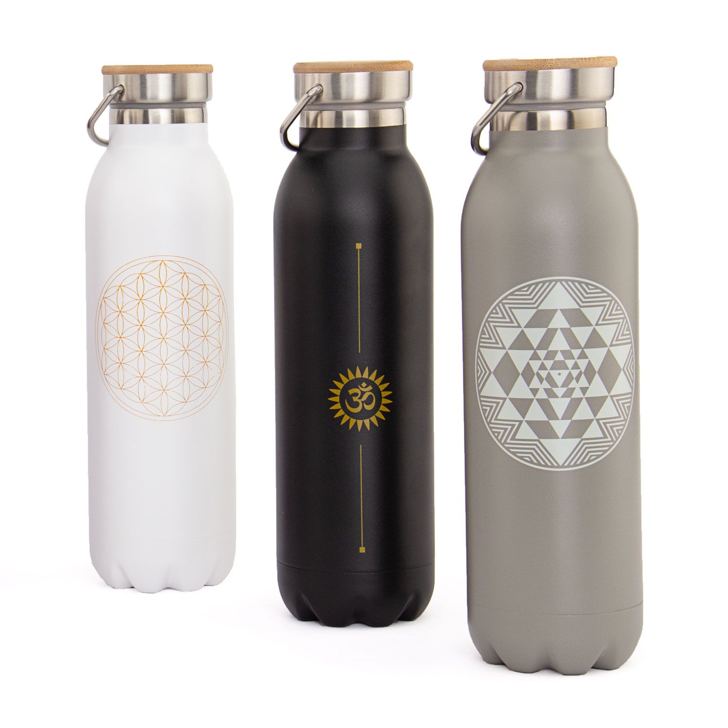 bodhi Isolier-Trinkflasche 600 ml, Edelstahl, matt weiß