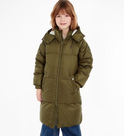Tommy Hilfiger Daunenmantel - Töte Olive Green