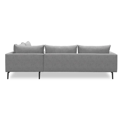 Hallsberg højrevendt sofa med pufafslutning