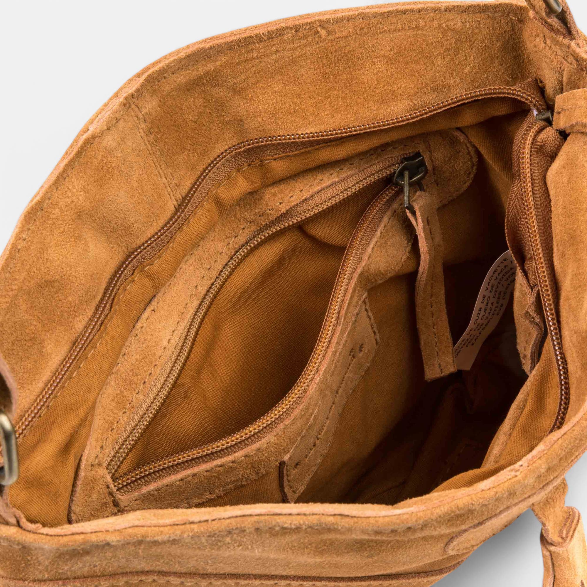 Sac bandoulière en cuir jaune