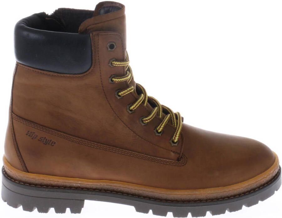 Hip H1704 Sneakers Jongens Leren Sneaker Camel