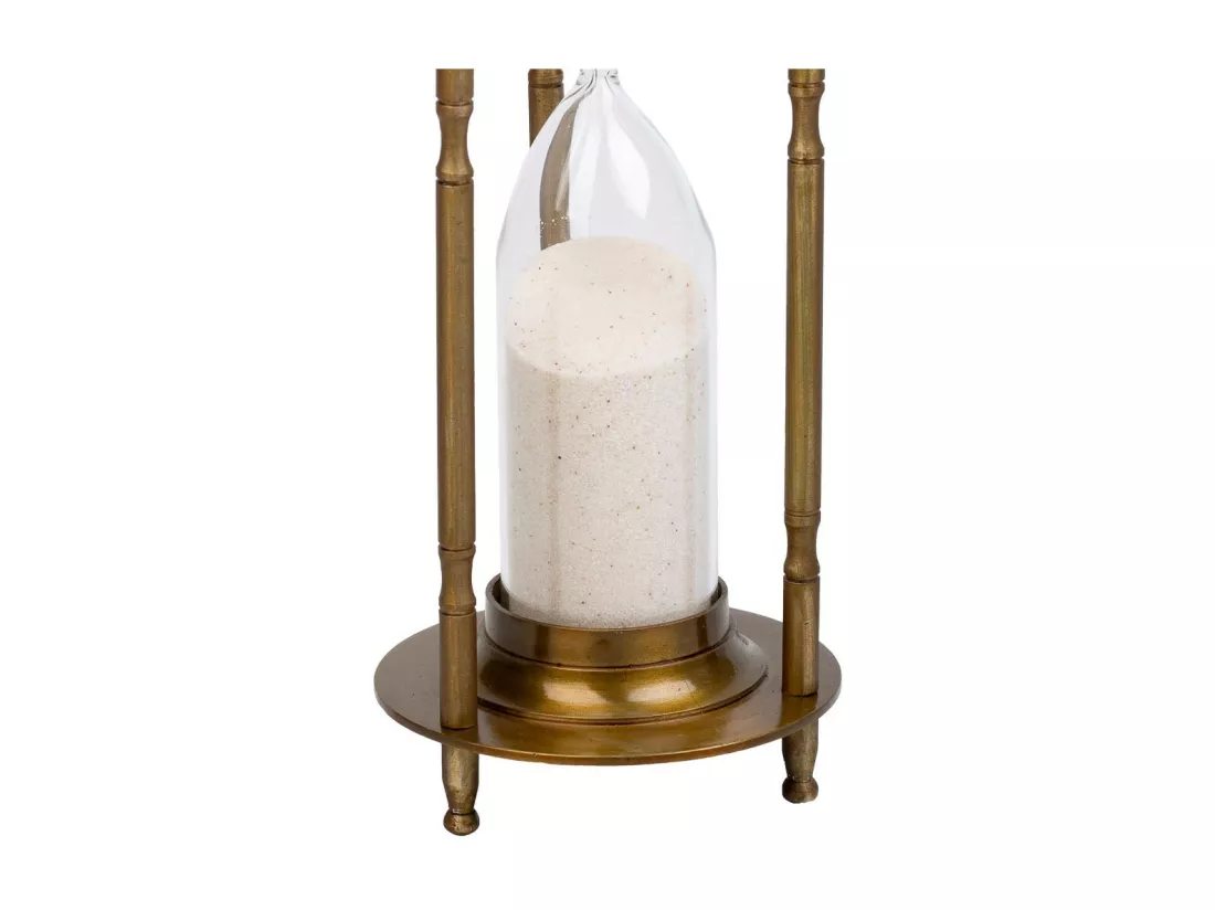 Sablier en aluminium marron d10x30h