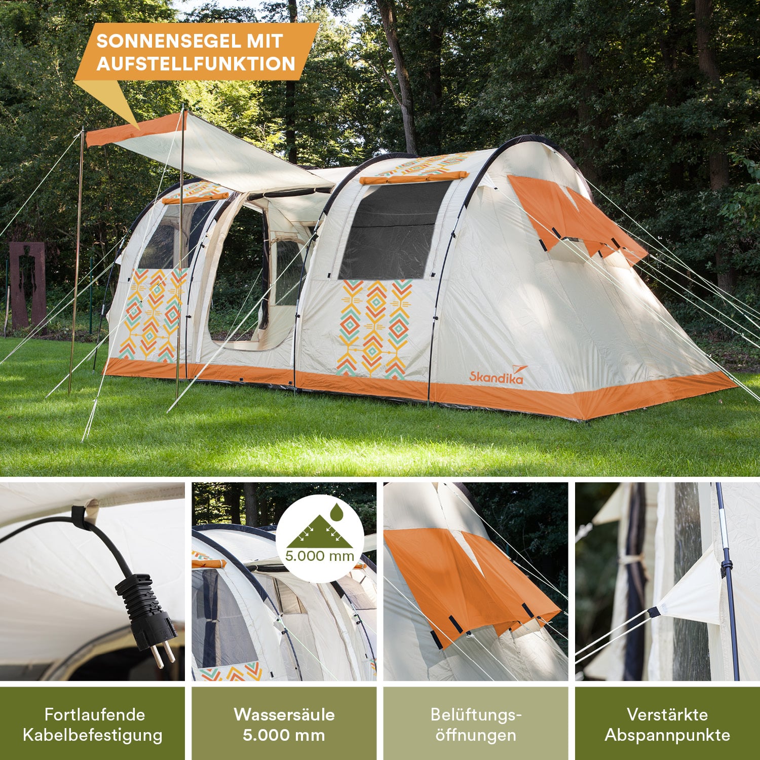 Skandika Gotland 6 Boho tunneltent