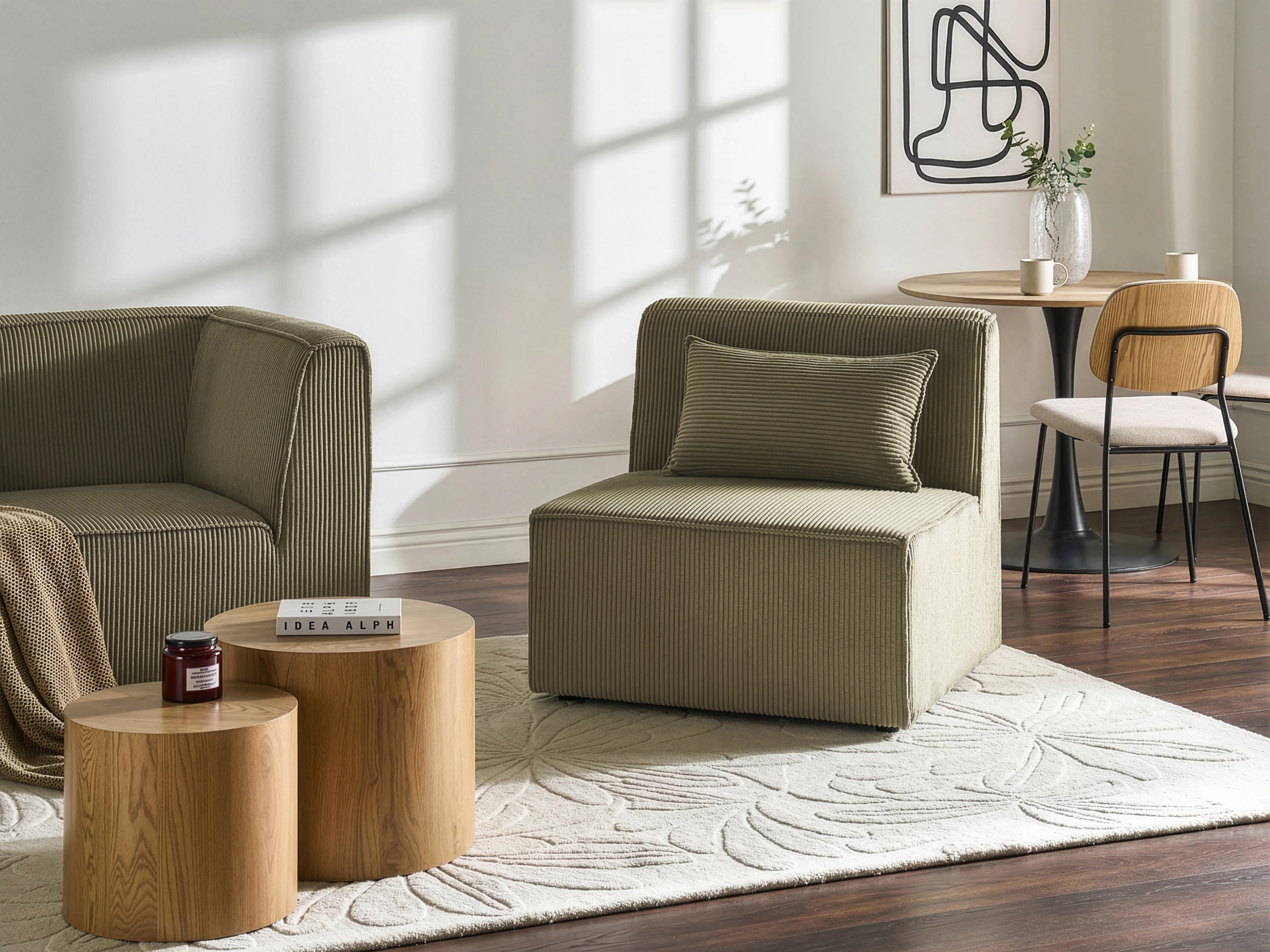 Zitmodule LEMVIG Corduroy Groen
