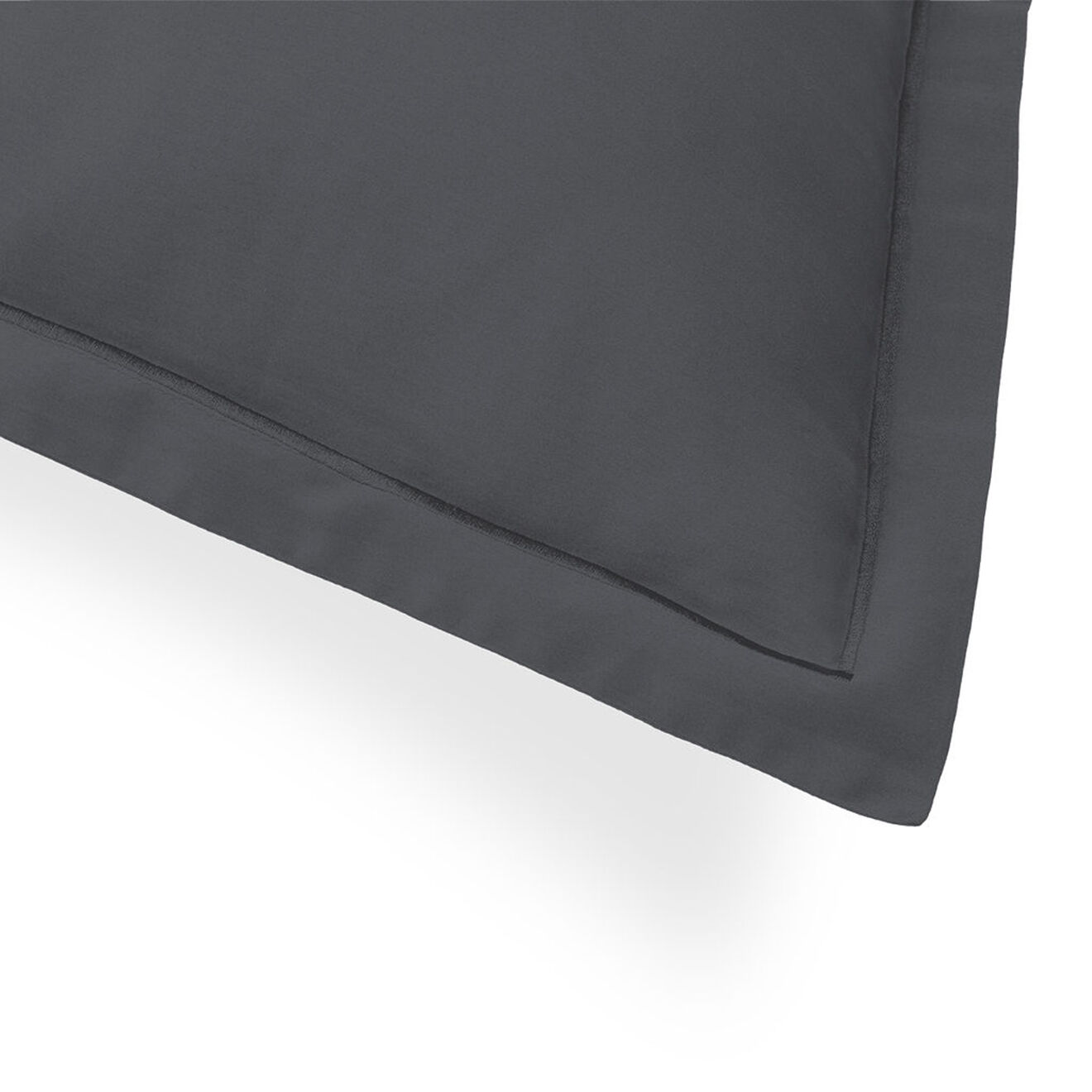 Febronie 2 Taies d'oreiller satin de coton Julia gris ardoise