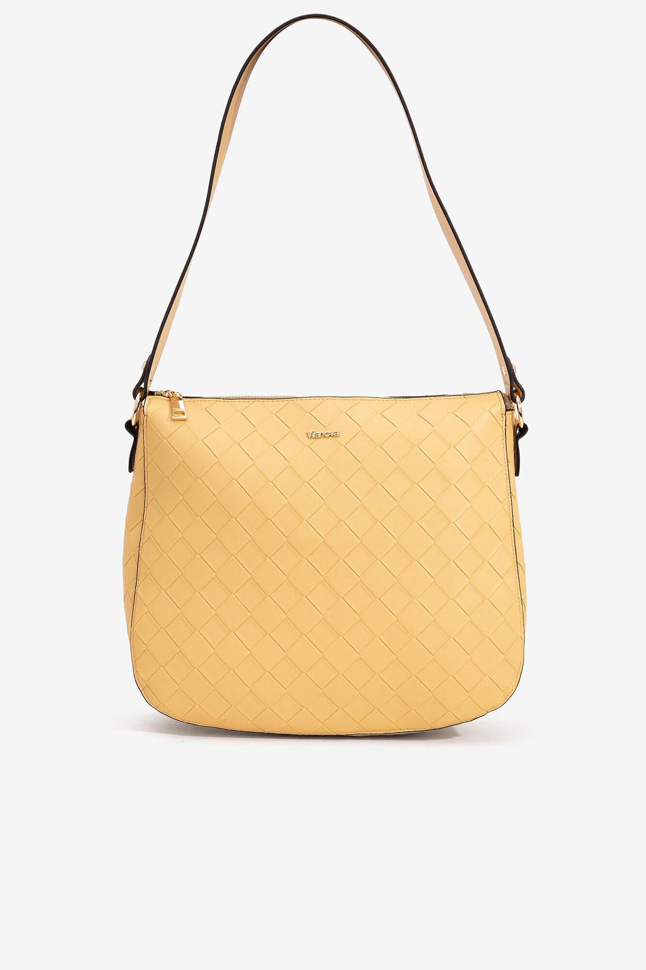 Bolsa transversal texturizada - Amarela