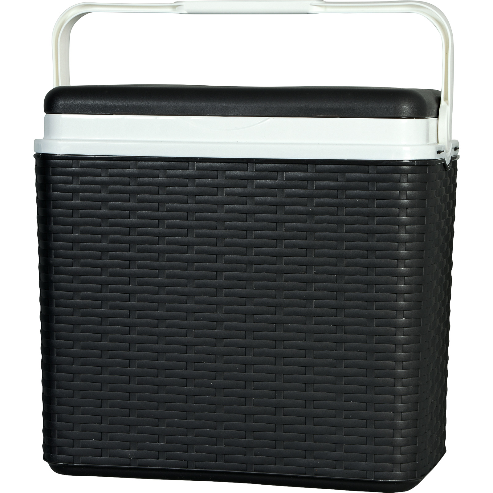Kühlbox 24 Liter Rattan-Optik Anthrazit