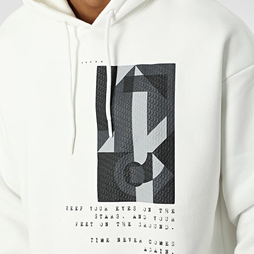 Sweat Capuche 9801 Blanc