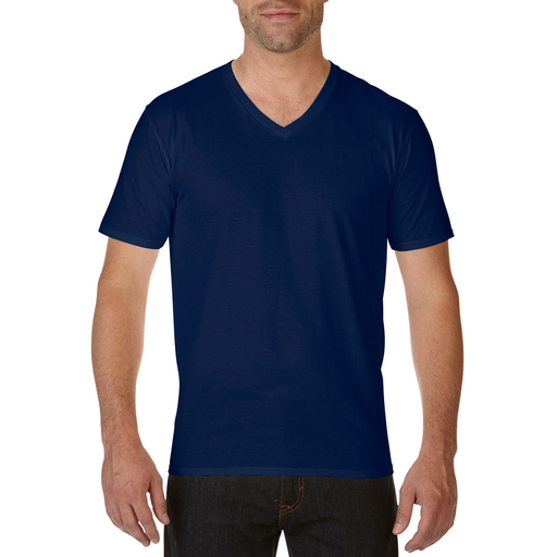 Camiseta Gildan Premium de Manga Curta com Decote em V