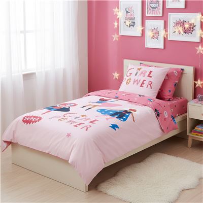 Linge de lit enfant Girl power - BECQUET CRÉATION