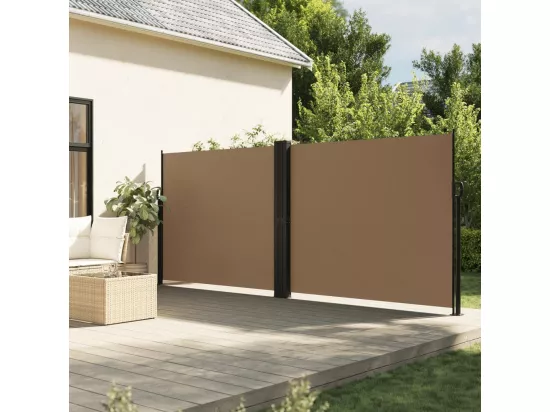 Auvent latéral rétractable taupe 160x1000 cm