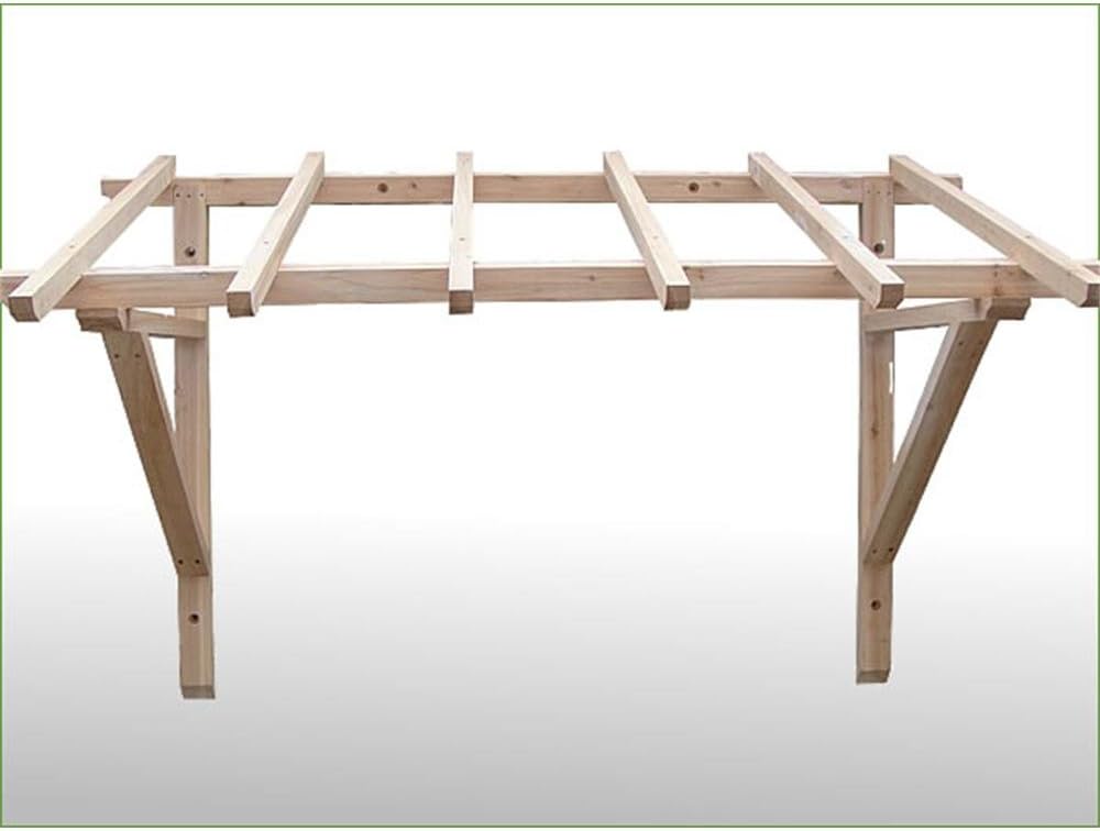 Melko Haustürvordach Vordach 2050 mm Pultvordach Tür Überdachung Haustür aus Holz Holzvordach Türdach