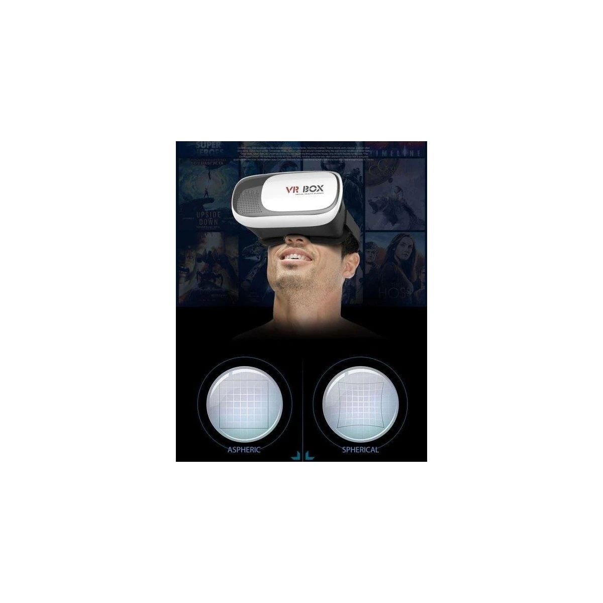 VR BOKS 2.0 3D Briller med Bluetooth & Remote - 3,5-6