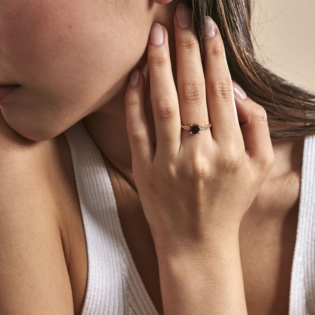 Bague Kurt Plaqué Or Jaune Oxyde De Zirconium