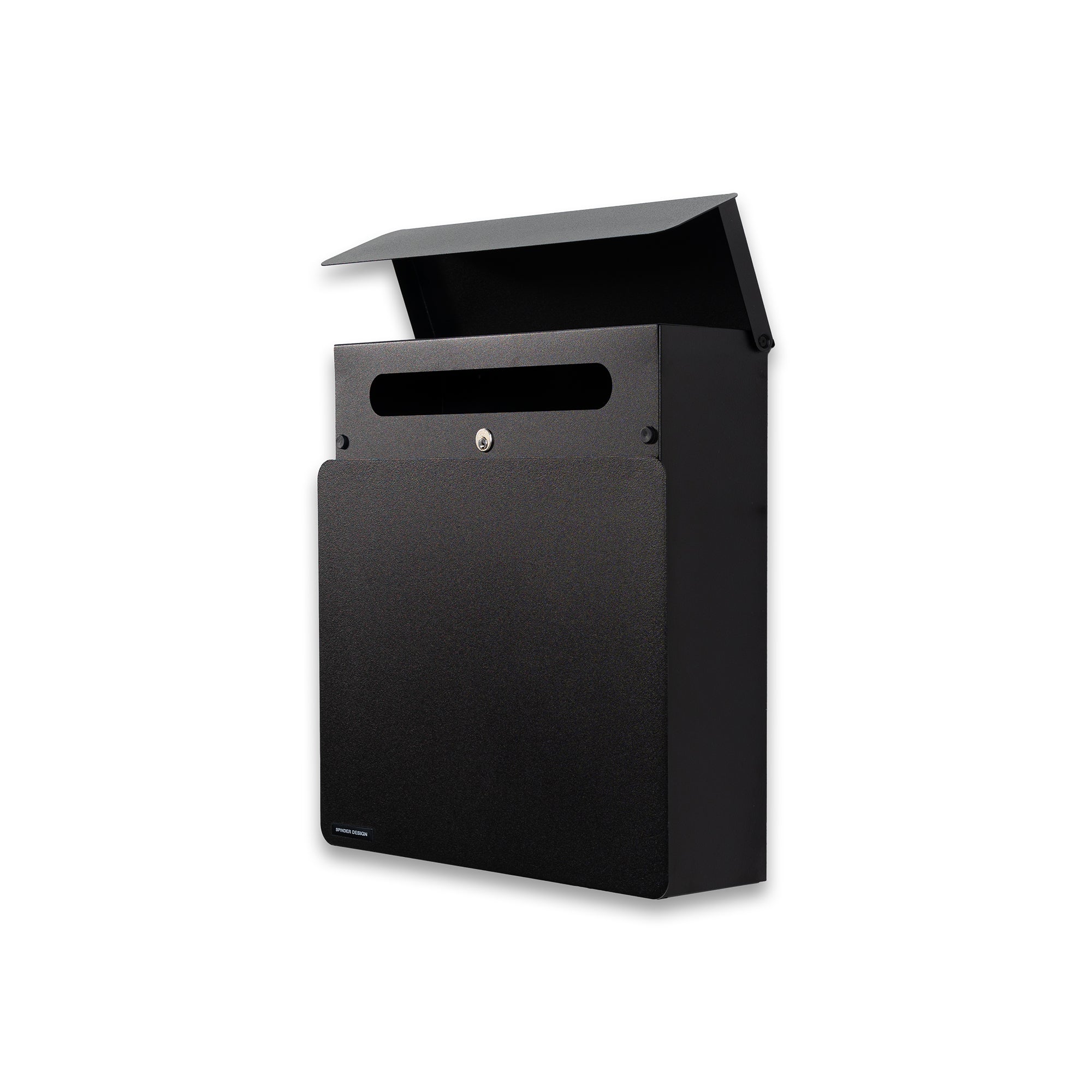 Spinder Design brievenbus Inbox - Zwart - Incl. sleutel