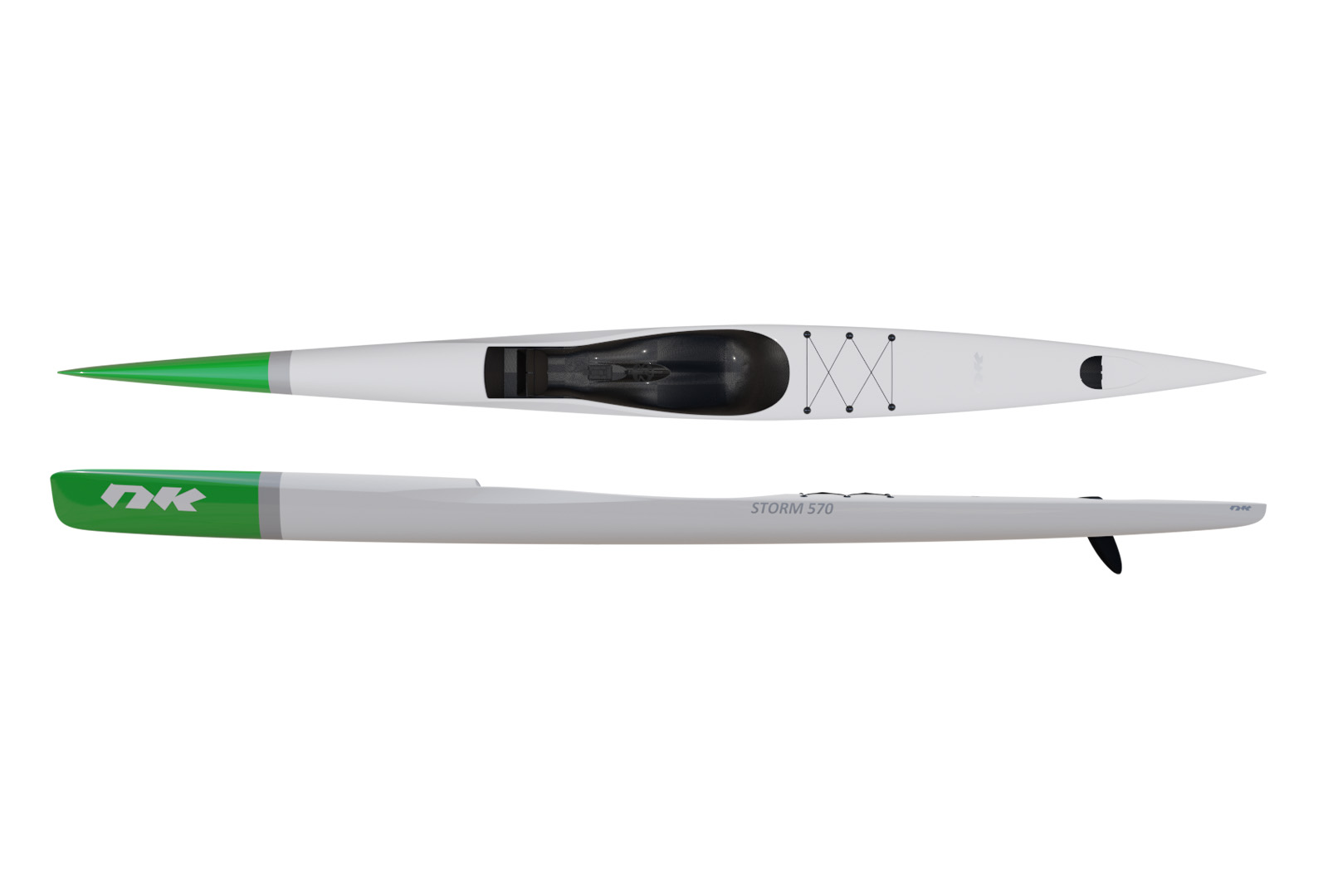 Nordic Kayaks Storm 570 CarbonLite S Hvit/Grønn