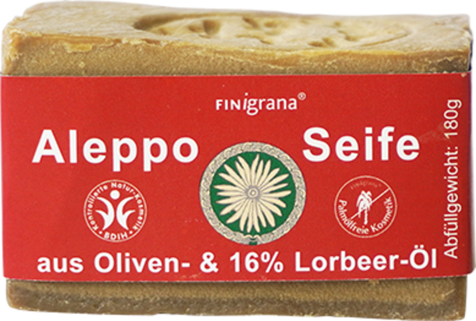 FINigrana®  Alepposeife mit 16% Lorbeeröl, 180 g