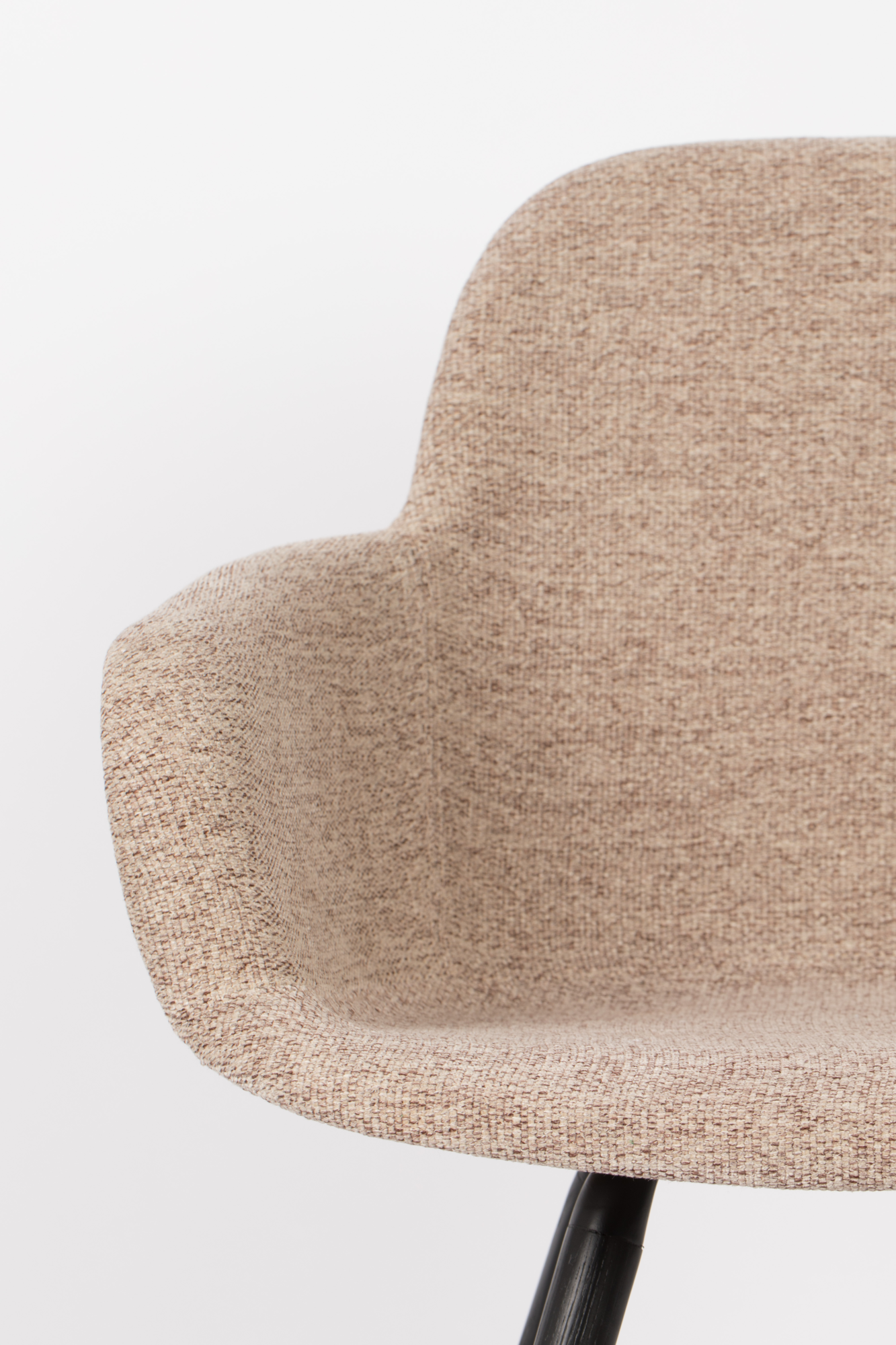 Eetkamerstoel Albert Kuip Soft met armleuning beige - set van 2