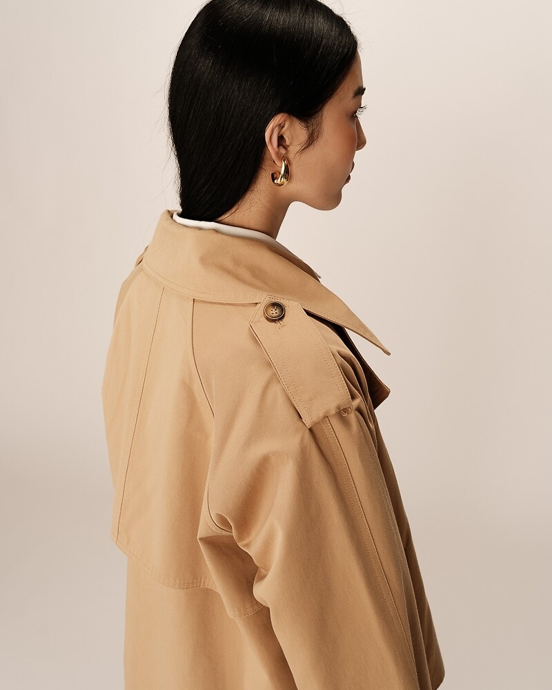 GRACE & MILA<br>Trench coat curto PRIMAVERA