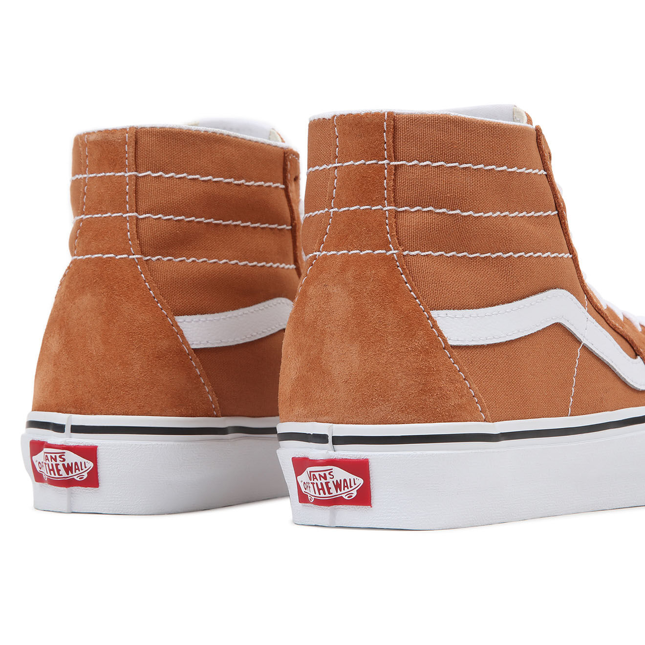 Vans Sneakers en Cuir & Textile SK8-Hi Tapered cognac