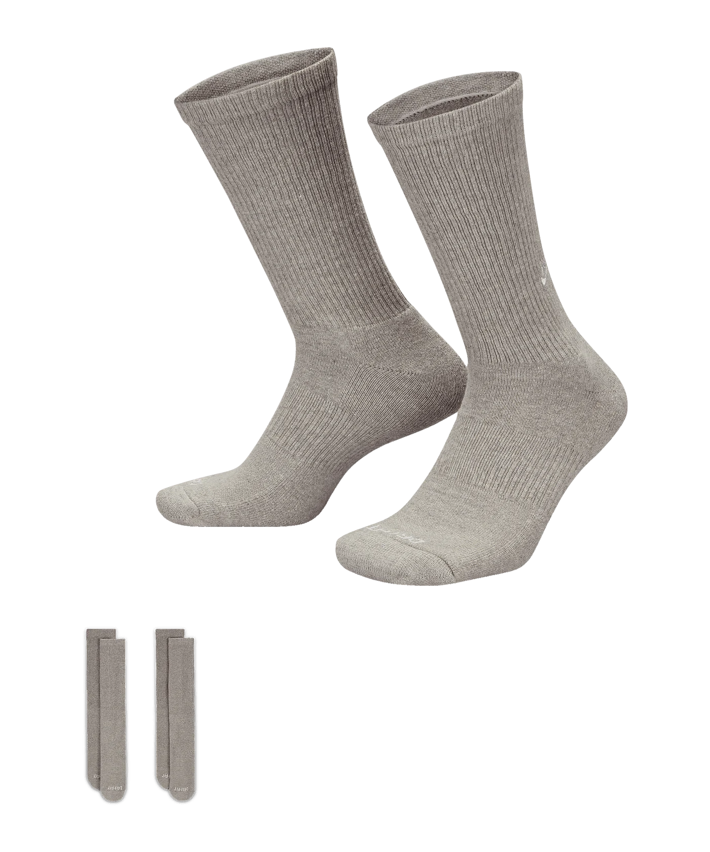 Nike Crew 2er Pack Socken Grau F063
