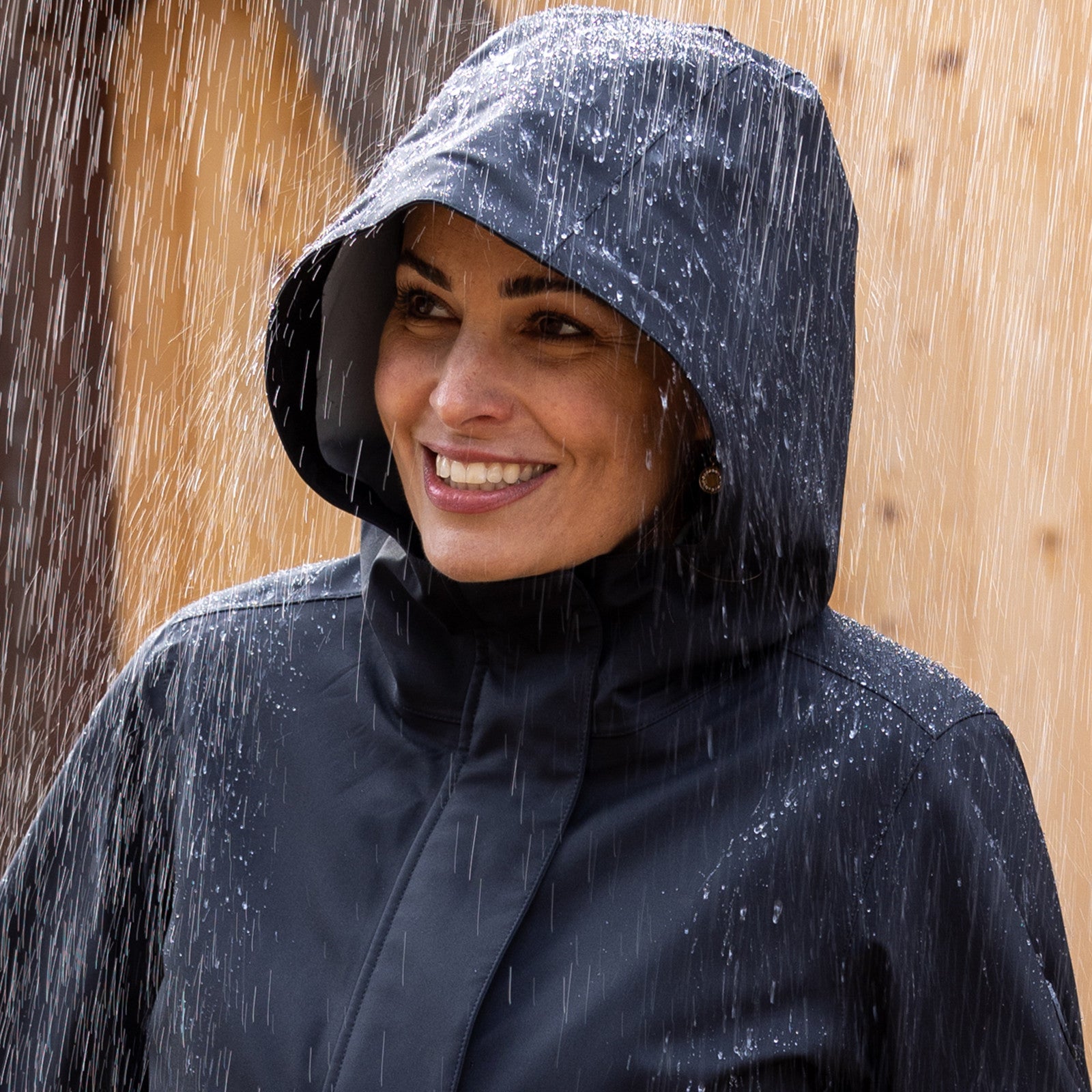 Frauen Regenmantel Giselle black