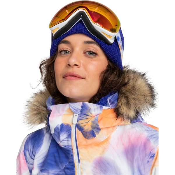 Veste de ski ROXY JET SKI JK BRIGHT WHITE PANSY PANSY