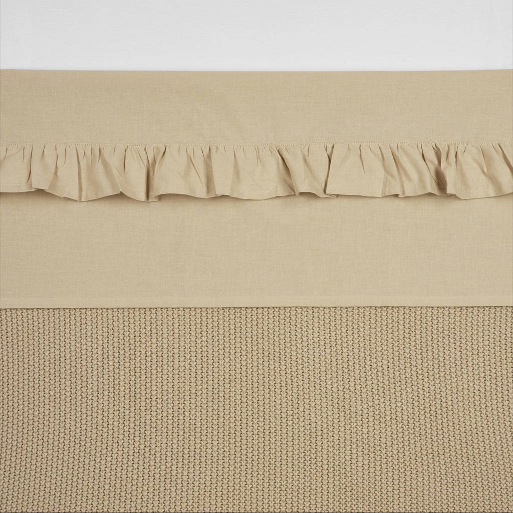 baby wieglaken Ruffle 75x100 Sand