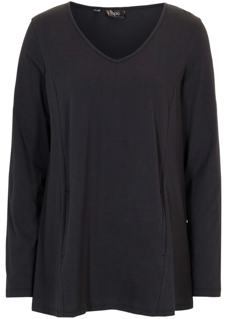 T-shirt coton avec poches, légèrement évasé